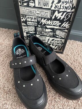 monster high platform Black Mary Jane Shoes x Keds